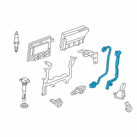 OEM 2014 Honda Civic Sub-Wire, Crank Sensor Diagram - 32113-RL5-A00