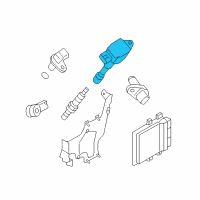 OEM 2012 Nissan GT-R Ignition Coil Assembly Diagram - 22448-JF00B