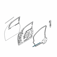 OEM Ford Focus Lower Weatherstrip Diagram - YS4Z-6120758-CA