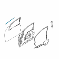 OEM 2004 Ford Focus Belt Weatherstrip Diagram - 2M5Z-6121453-AA