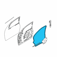 OEM 2007 Ford Focus Weatherstrip Diagram - 6S4Z-6120708-A