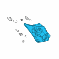 OEM Scion Tail Light Lens Diagram - 8155152380