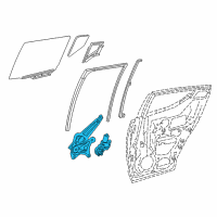 OEM 2021 Toyota C-HR Window Regulator Diagram - 69830-F4010