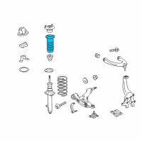 OEM Lexus IS300 Insulator, Front Coil Spring Diagram - 48157-24020