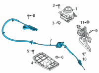 OEM 2022 Ford Mustang Shift Control Cable Diagram - KR3Z-7D246-A