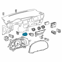 OEM 2016 Toyota Corolla Power Switch Diagram - 89611-0R021
