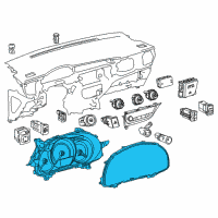 OEM 2014 Toyota Corolla Instrument Cluster Diagram - 838000ZX00