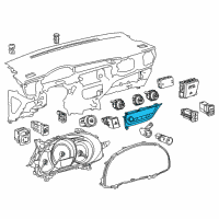 OEM Toyota Corolla Dash Control Unit Diagram - 55900-02500