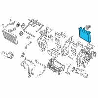 OEM 2008 Hyundai Entourage Evaporator Core Assembly Diagram - 97140-4D000