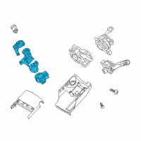 OEM 2010 Mercury Milan Column Flange Diagram - 8E5Z-3511-C