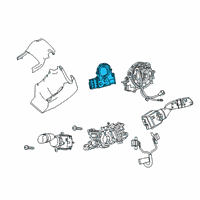 OEM Lexus LS500h Sensor, STEERIG W/LO Diagram - 8924B-50010