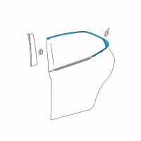 OEM 2018 Toyota Camry Upper Molding Diagram - 75708-06030