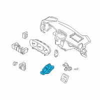 OEM 2007 Hyundai Sonata Heater Control Assembly Diagram - 97250-3K650-K7