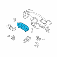 OEM Hyundai Sonata Cluster Assembly-Instrument(Mph) Diagram - 94001-0A110