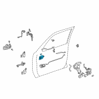 OEM 1999 Toyota Camry Handle, Inside Diagram - 69206-AA010-E0