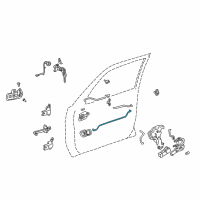 OEM 2000 Toyota Camry Control Rod Diagram - 69712-AA020