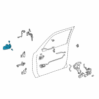 OEM 1997 Toyota Camry Handle, Outside Diagram - 69220-AA010-C0