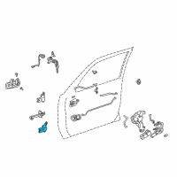 OEM 1997 Toyota Camry Upper Hinge Diagram - 68720-33010