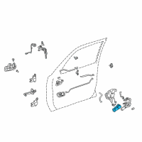 OEM 1998 Toyota Camry Actuator Diagram - 69120-AA010