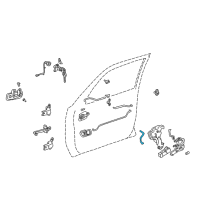 OEM 2001 Toyota Camry Control Rod Diagram - 69311-AA020