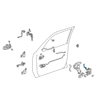 OEM 1998 Toyota Camry Control Rod Diagram - 69316-AA030