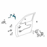 OEM 1998 Toyota Camry Cylinder & Keys Diagram - 69052-33200