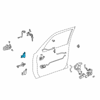 OEM 1999 Toyota Camry Upper Hinge Diagram - 68710-07010