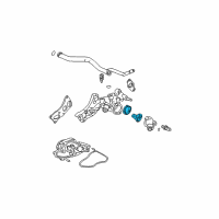 OEM 2004 Honda Accord Thermostat Assembly (Nippon Thermostat) Diagram - 19301-P8E-A10