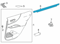 OEM 2021 Toyota Venza Belt Weatherstrip Diagram - 68173-48080