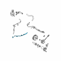 OEM 2002 Toyota Solara Lower Return Hose Diagram - 44416-06120