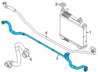 OEM 2021 BMW M340i LINE EXTERNAL RADIATOR Diagram - 17-12-8-654-820