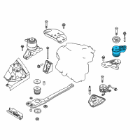 OEM 2001 Ford Escape Rear Mount Diagram - 4L8Z-6068-EA