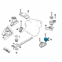 OEM 2004 Ford Escape Mount Diagram - 3L8Z-6038-EA