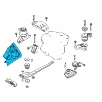 OEM 2002 Ford Escape Reinforce Bracket Diagram - YL8Z-6K018-AA