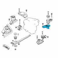 OEM 2002 Ford Escape Side Support Diagram - YL8Z-6A023-AA