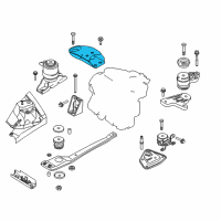 OEM 2001 Ford Escape Upper Bracket Diagram - YL8Z-6061-BA