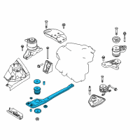 OEM 2004 Ford Escape Engine Support Diagram - 3L8Z-6P094-FA