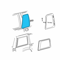 OEM 1995 Ford Explorer Weatherstrip Diagram - 2L2Z-9829904-AA