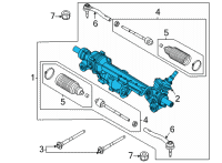 OEM Ford Bronco GEAR ASY - STEERING Diagram - MB3Z-3504-A