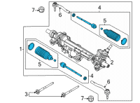 OEM 2022 Ford Bronco KIT - TIE ROD Diagram - MB3Z-3280-A