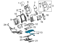 OEM Cadillac CT5 Seat Cushion Pad Diagram - 84849646