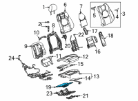 OEM Cadillac Seat Cushion Pad Diagram - 84950517