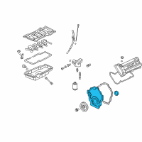 OEM 1999 Cadillac Eldorado Front Cover Diagram - 12576050