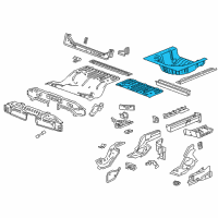 OEM 2020 Buick Regal Sportback Rear Floor Pan Diagram - 84218430