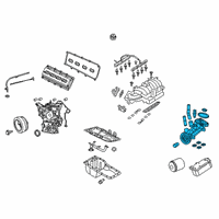 OEM 2019 Ram 2500 Adapter-Oil Filter Diagram - 4893181AD