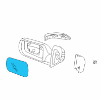 OEM Hyundai Entourage Mirror & Holder Assembly-Outside Rear Vi Diagram - 87611-4D150