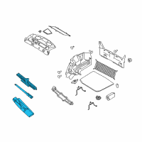 OEM Mercury Sable Spare Tire Tool Kit Diagram - 5F9Z17080AA