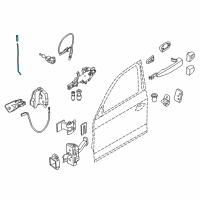 OEM BMW 128i Operating Rod, Door Front Left Diagram - 51-21-7-178-375