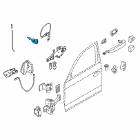 OEM 2010 BMW 128i Catch Key Left Diagram - 51-21-7-161-429