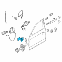OEM 2012 BMW M3 Door Hinge, Front Top Left/Bottom Right Diagram - 41-51-7-046-056